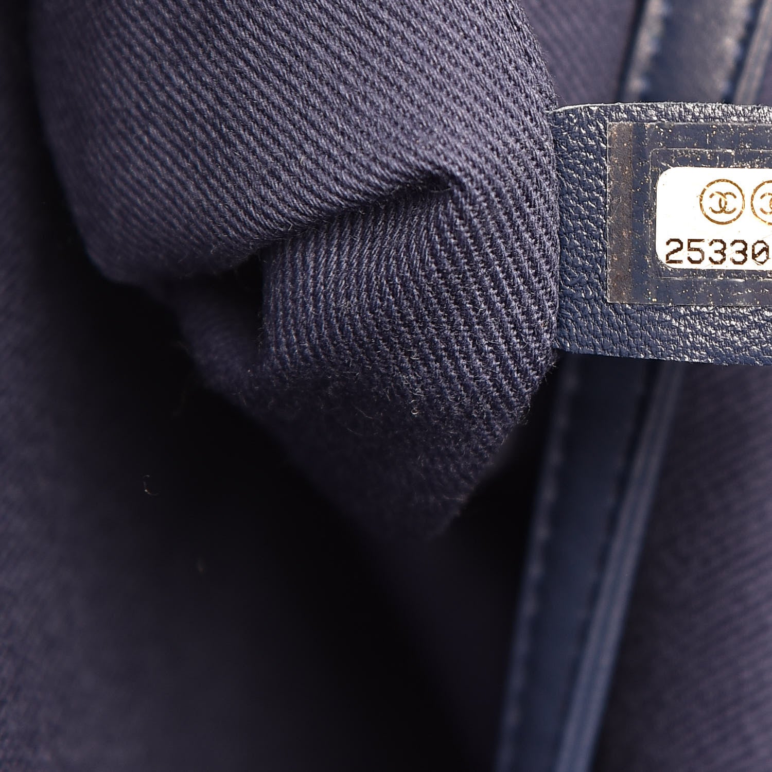 Chanel Canvas Large Deauville Backpack Blue 7 of 10