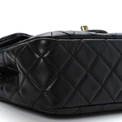 Chanel Lambskin Quilted Mini Pearl Crush Flap Black 9 of 10