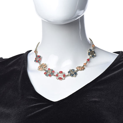 Chanel Resin Gripoix Poured Glass Pearl Necklace Multicolor 2 of 6