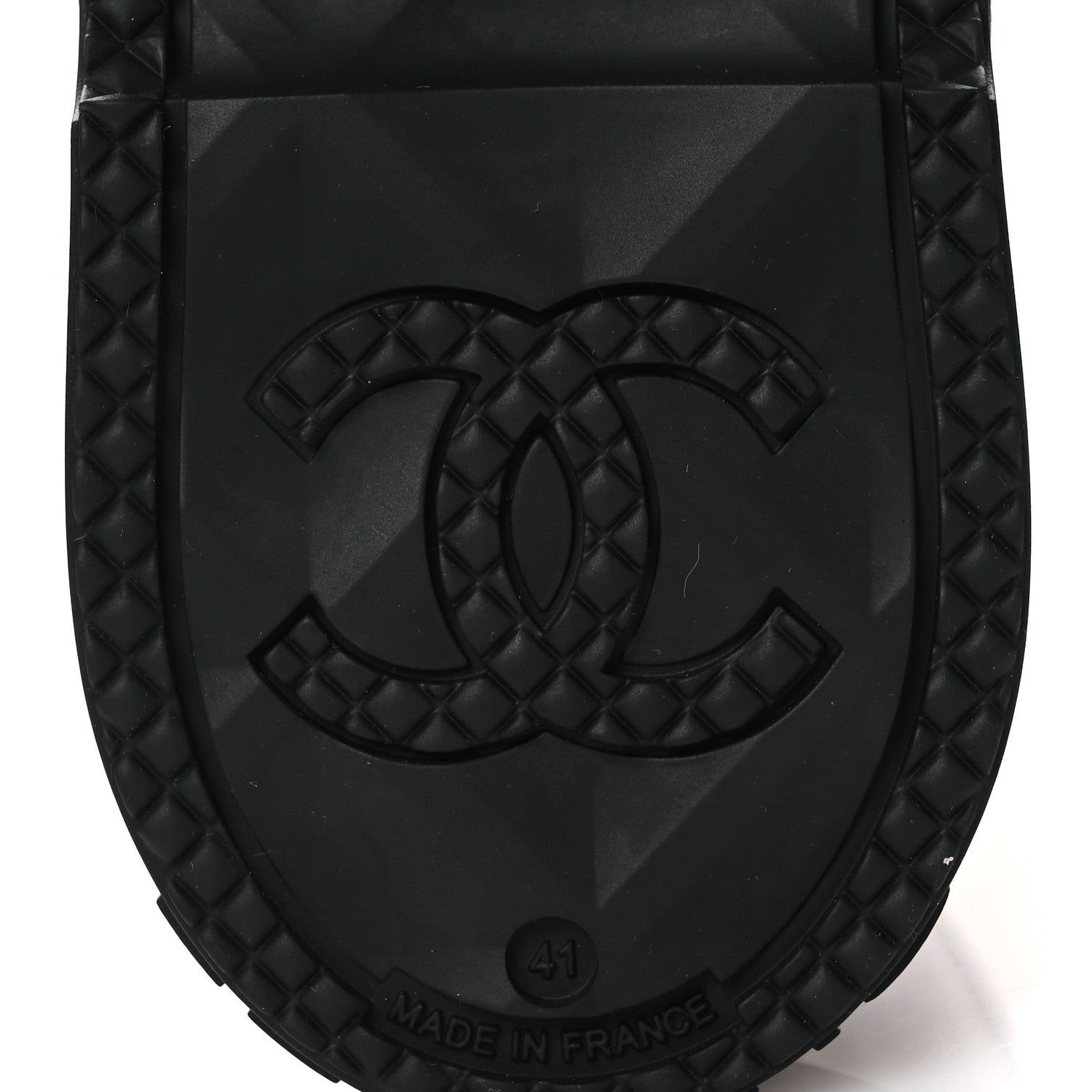 Chanel Caoutchouk CC High Boots 41 Dark Burgundy Black 8 of 14