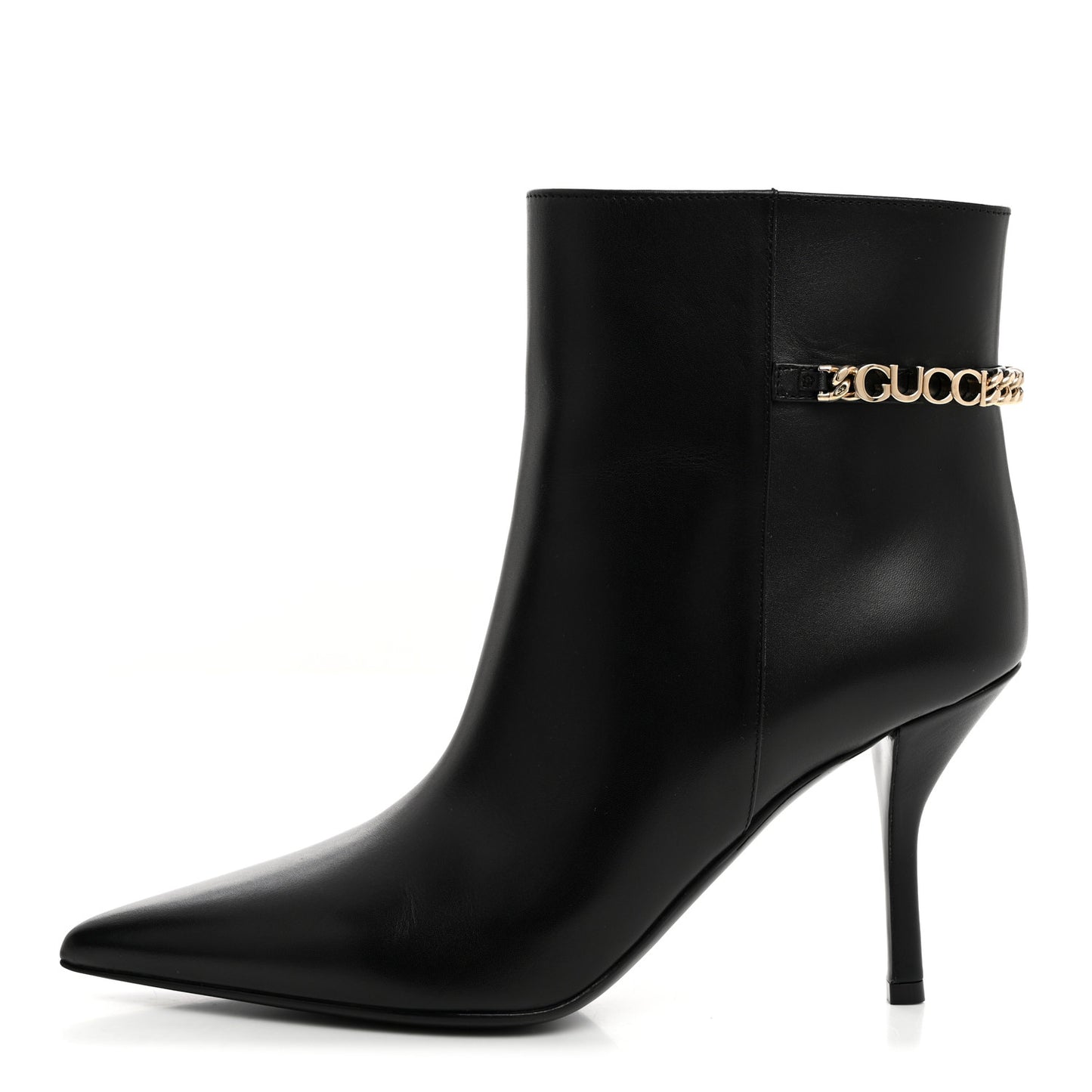 Calfskin Signoria Ankle Boots 37.5 Black
