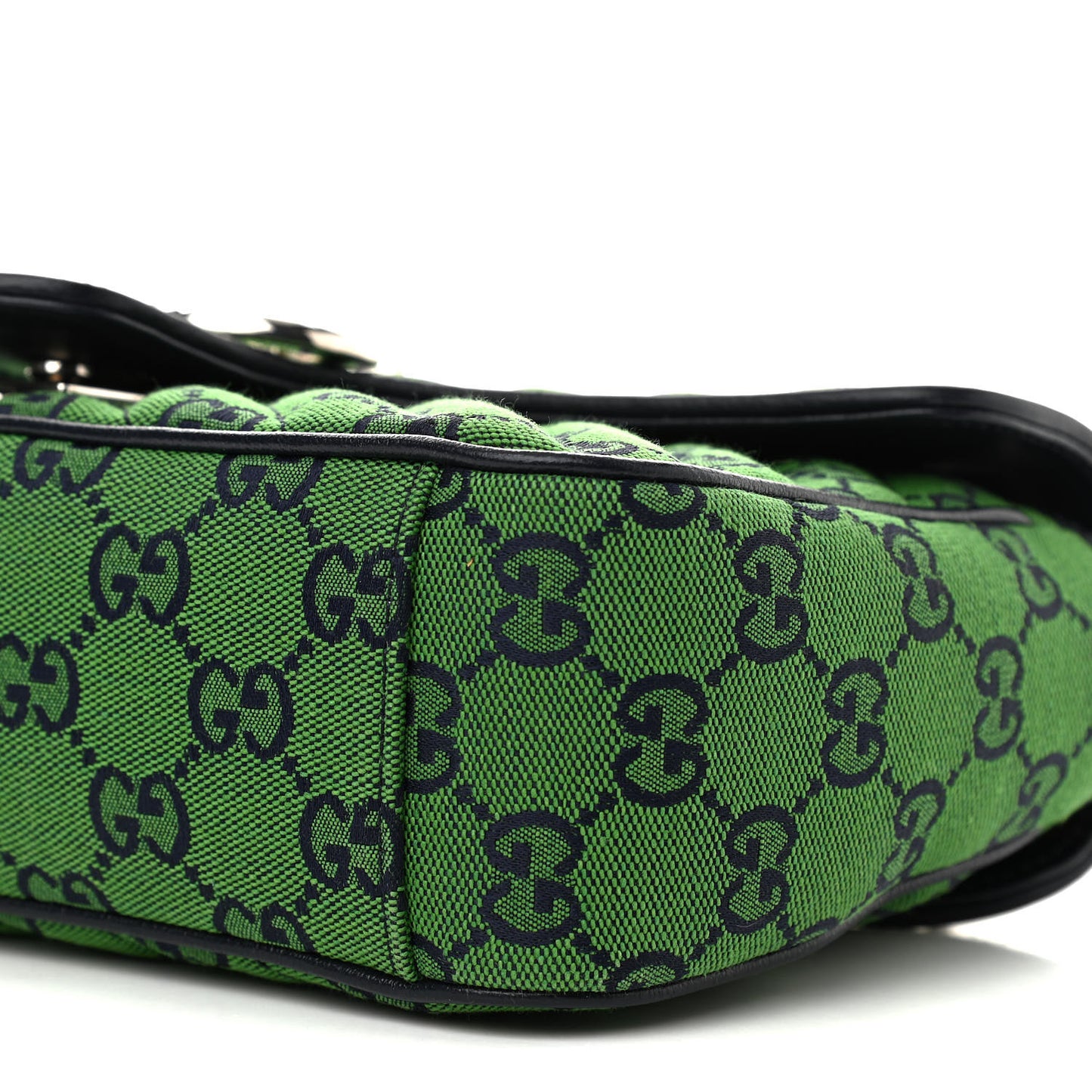 Monogram Multicolor Matelasse Diagonal Small GG Marmont Shoulder Bag Green Blue