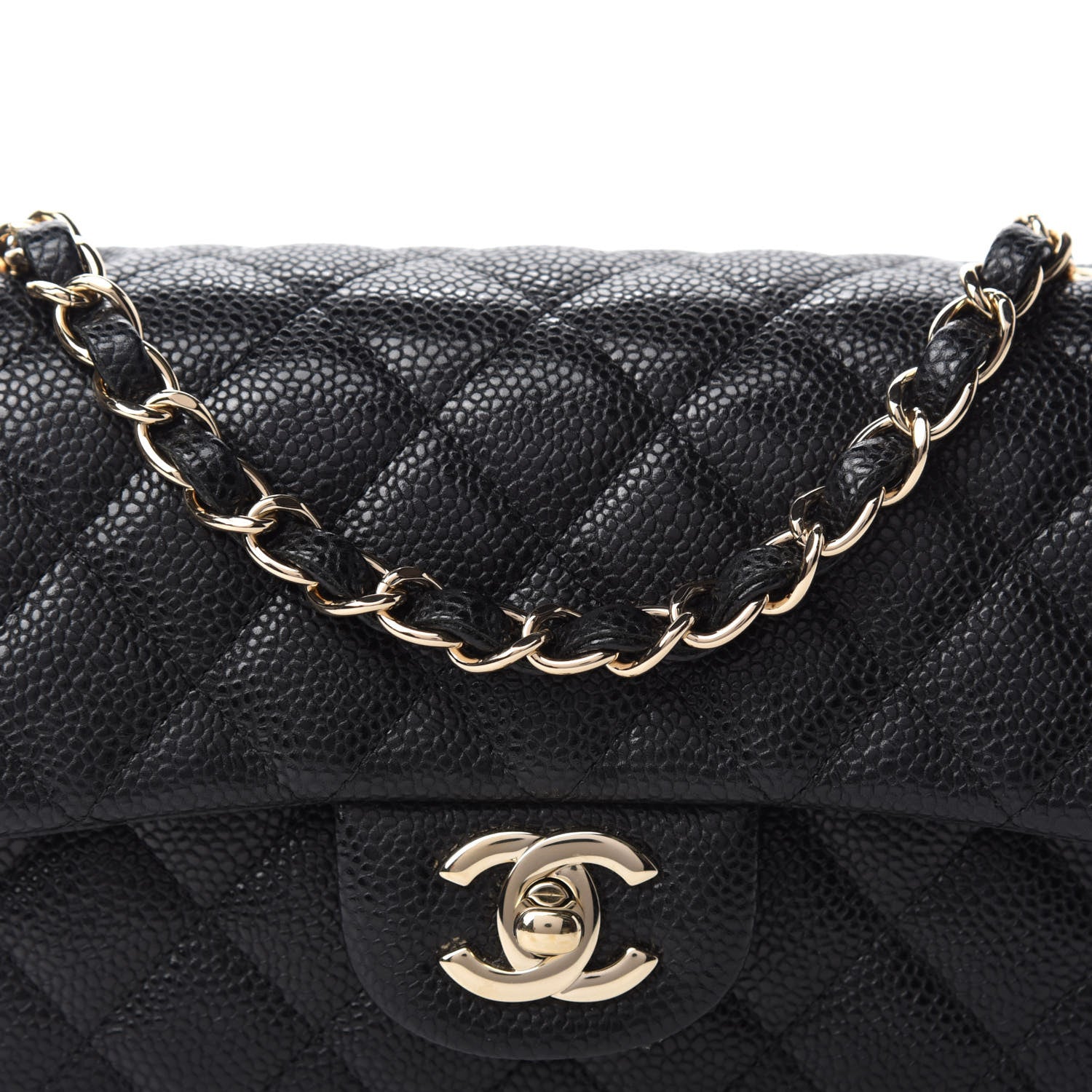 Chanel Caviar Quilted Mini Rectangular Flap Black 10 of 11