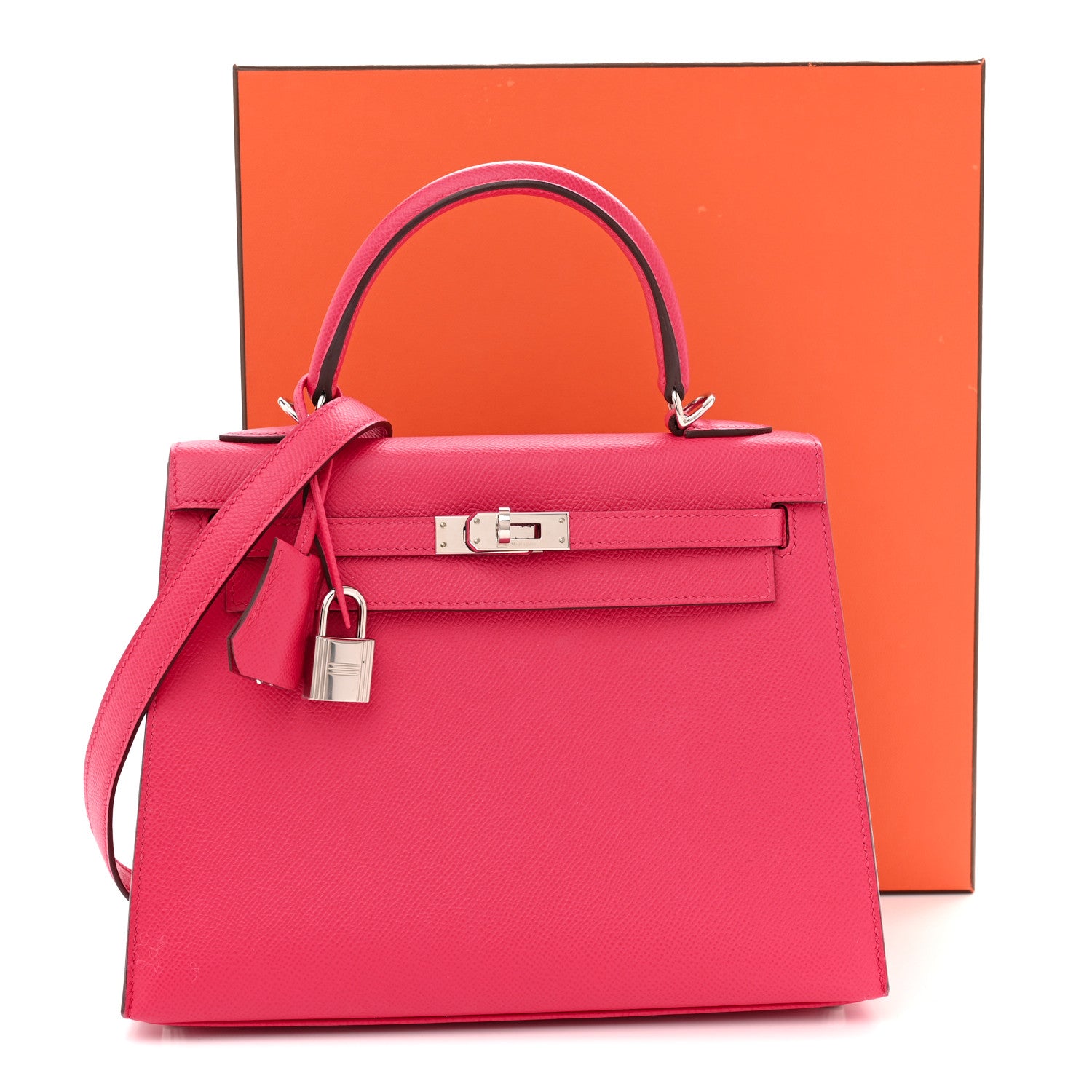 Hermes Epsom Kelly Sellier 25 Rose Extreme 12 of 12