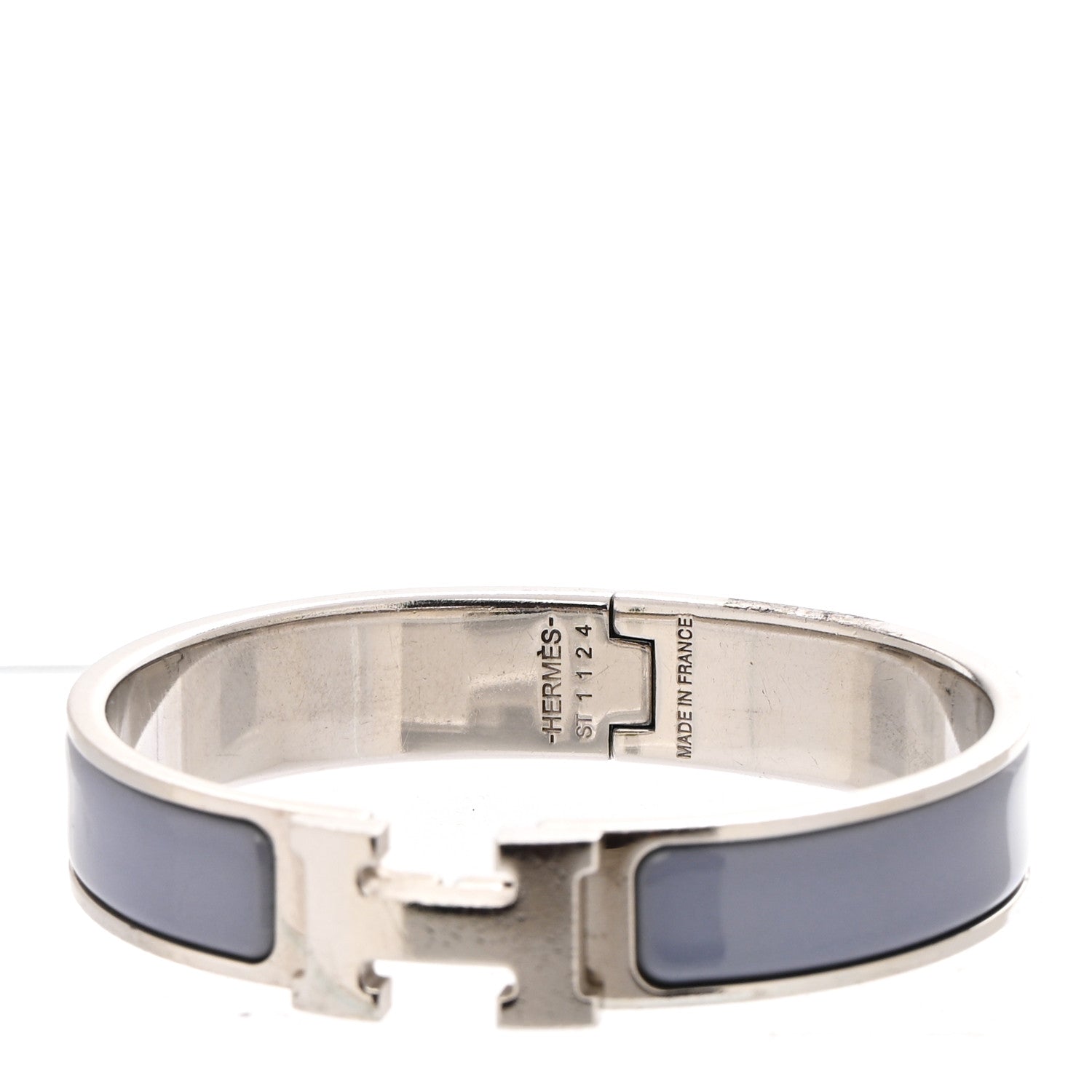 Hermes Enamel Narrow Clic Clac H Bracelet PM Lilas 4 of 4