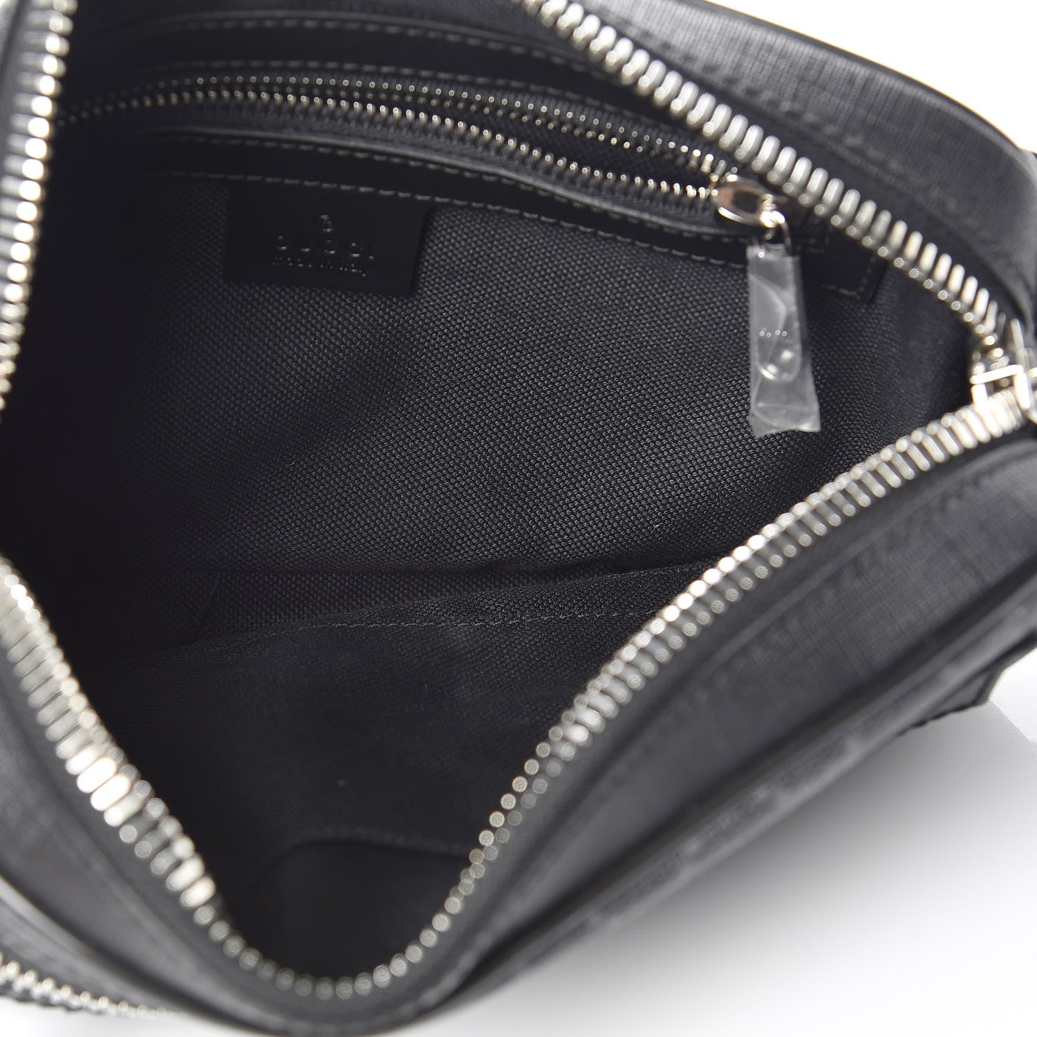 Gucci Soft GG Supreme Monogram Web Belt Bag Black Grey 6 of 13