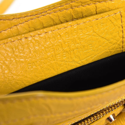 Balenciaga Agneau Classic Gold Hardware Nano City Jaune Epi 7 of 16