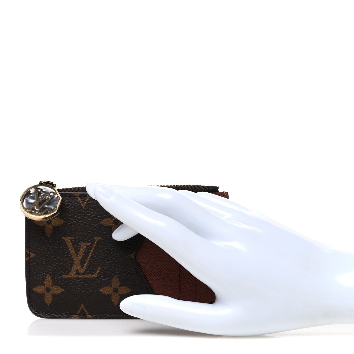 Monogram Zipped Romy Card Holder