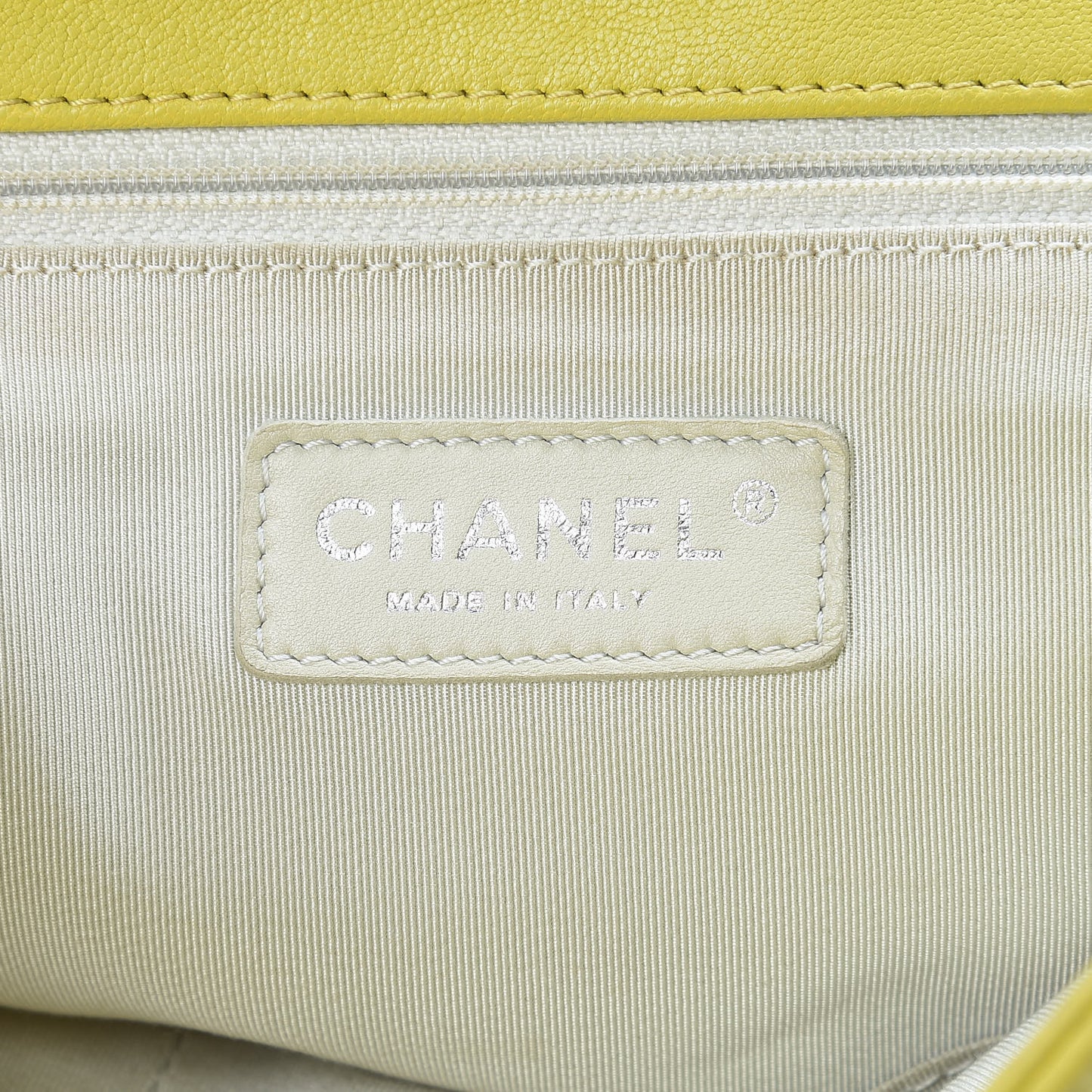 Washed Lambskin Quilted Maxi Chain Around Flap Yellow