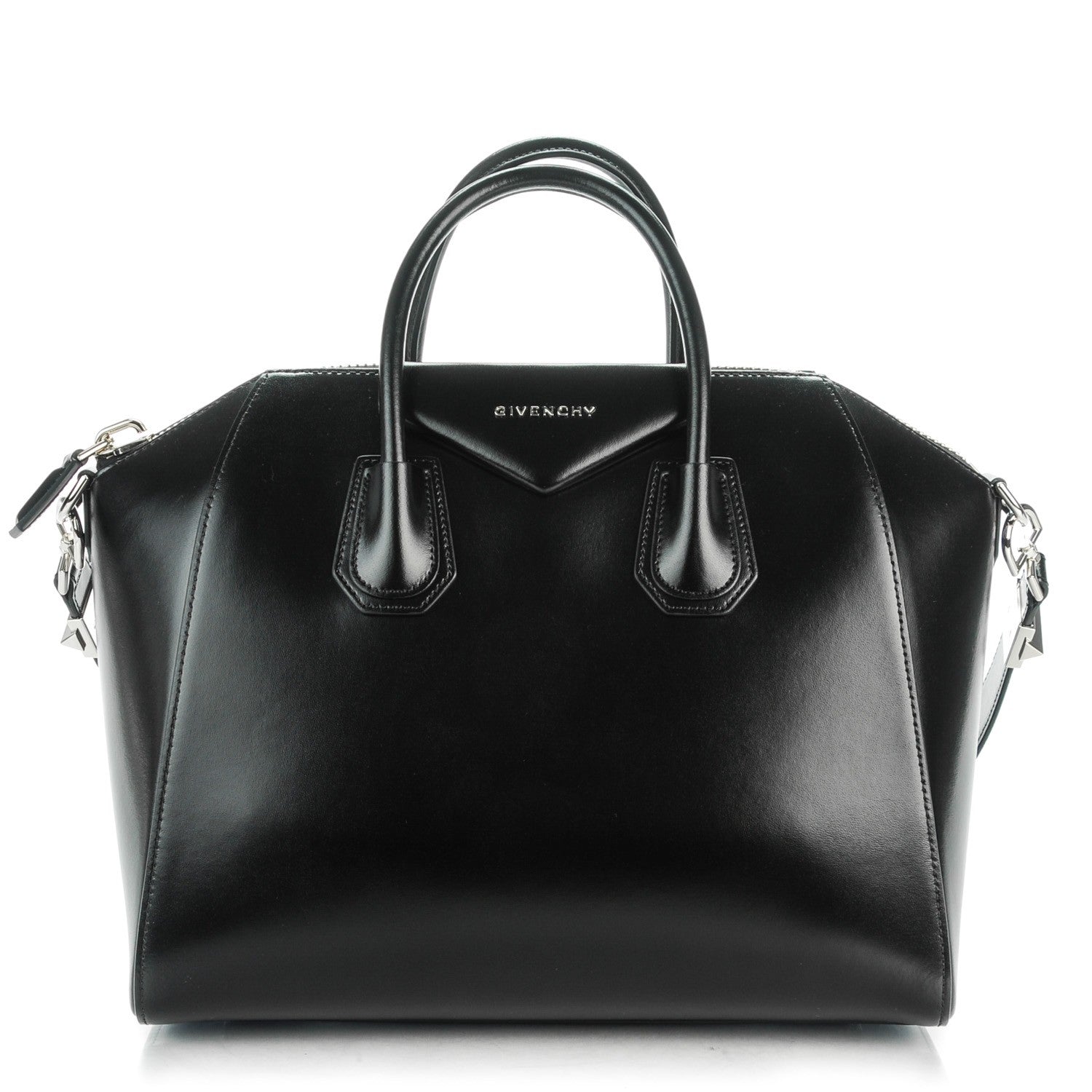 Givenchy Shiny Lord Calfskin Medium Antigona Black 1 of 7