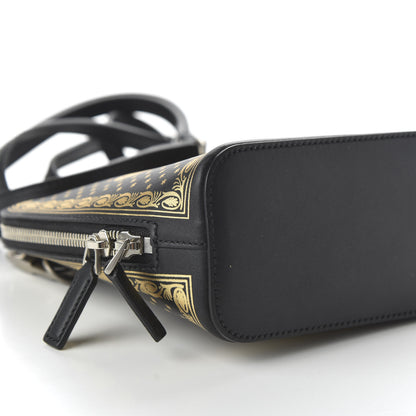 Gucci X SEGA Calfskin GUCCY Stars Mini Dome Shoulder Bag Black Gold 5 of 9
