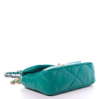 Chanel Lambskin Quilted Medium 19 Flap Green 4 of 10