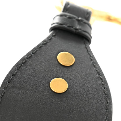 Christian Dior Canvas Velvet Embroidered Shoulder Strap Blue 5 of 6