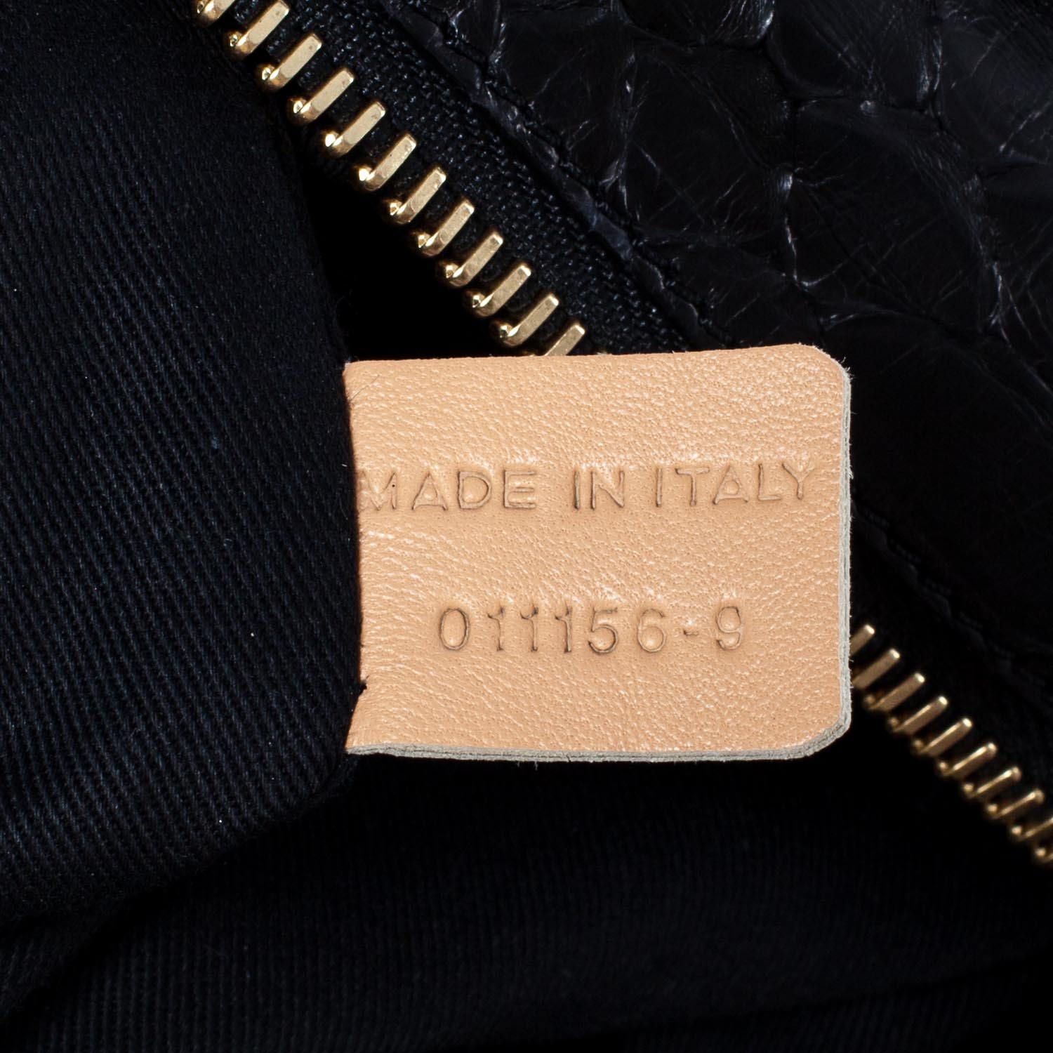Chloe Python Medium Paraty Black 9 of 10