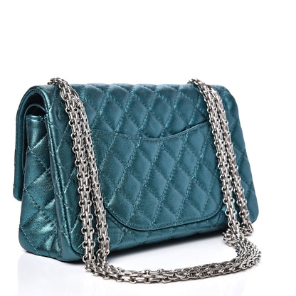 Chanel Metallic Calfskin 2.55 Reissue 225 Flap Turquoise 2 of 14