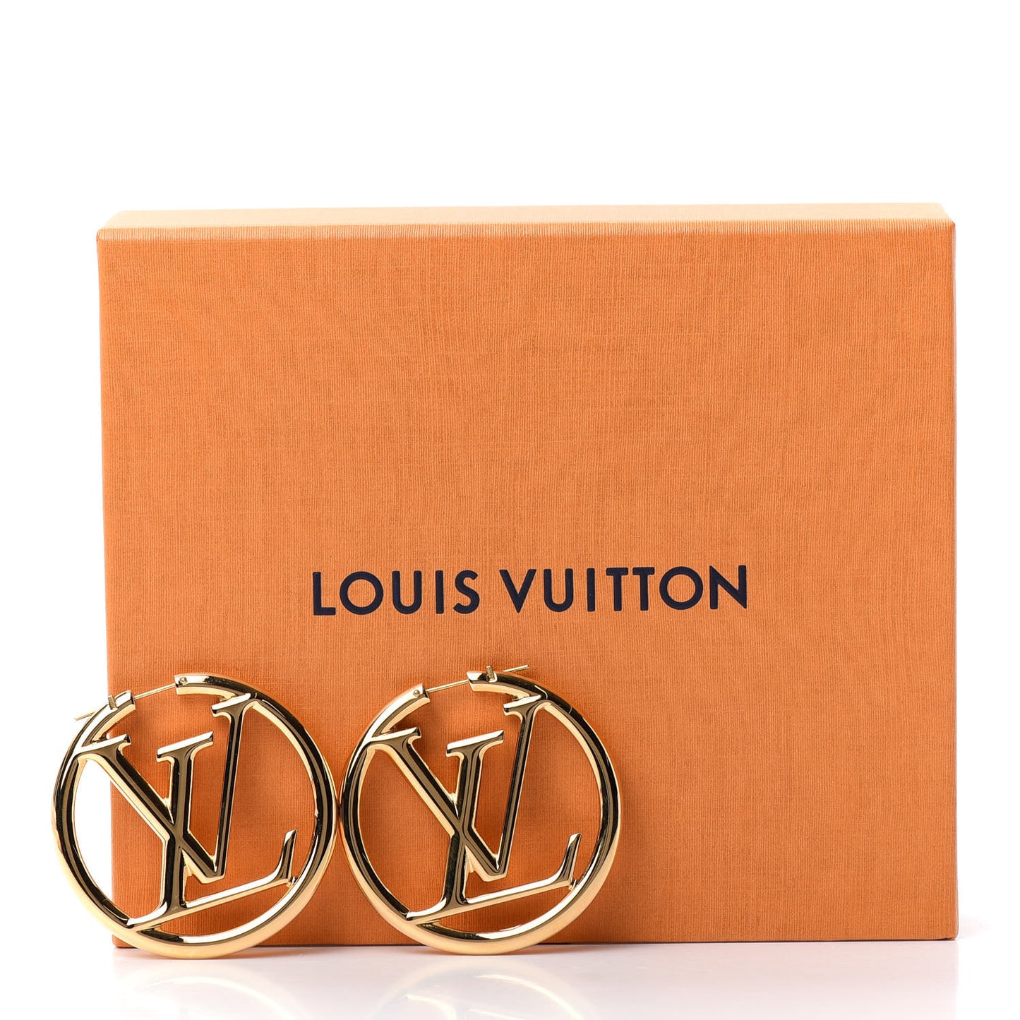 Metal Louise Hoop Earrings Gold