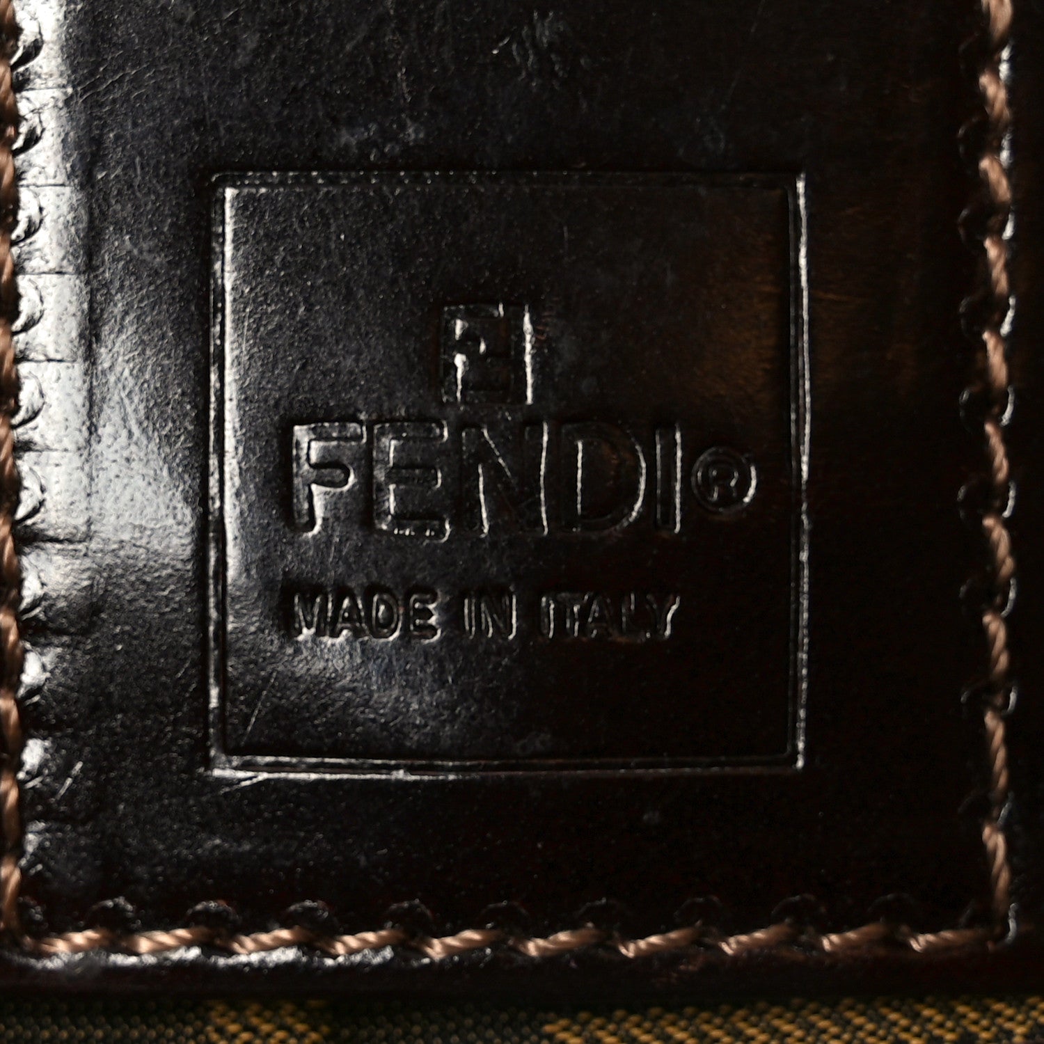 Fendi Zucca Pochette Tobacco 6 of 10