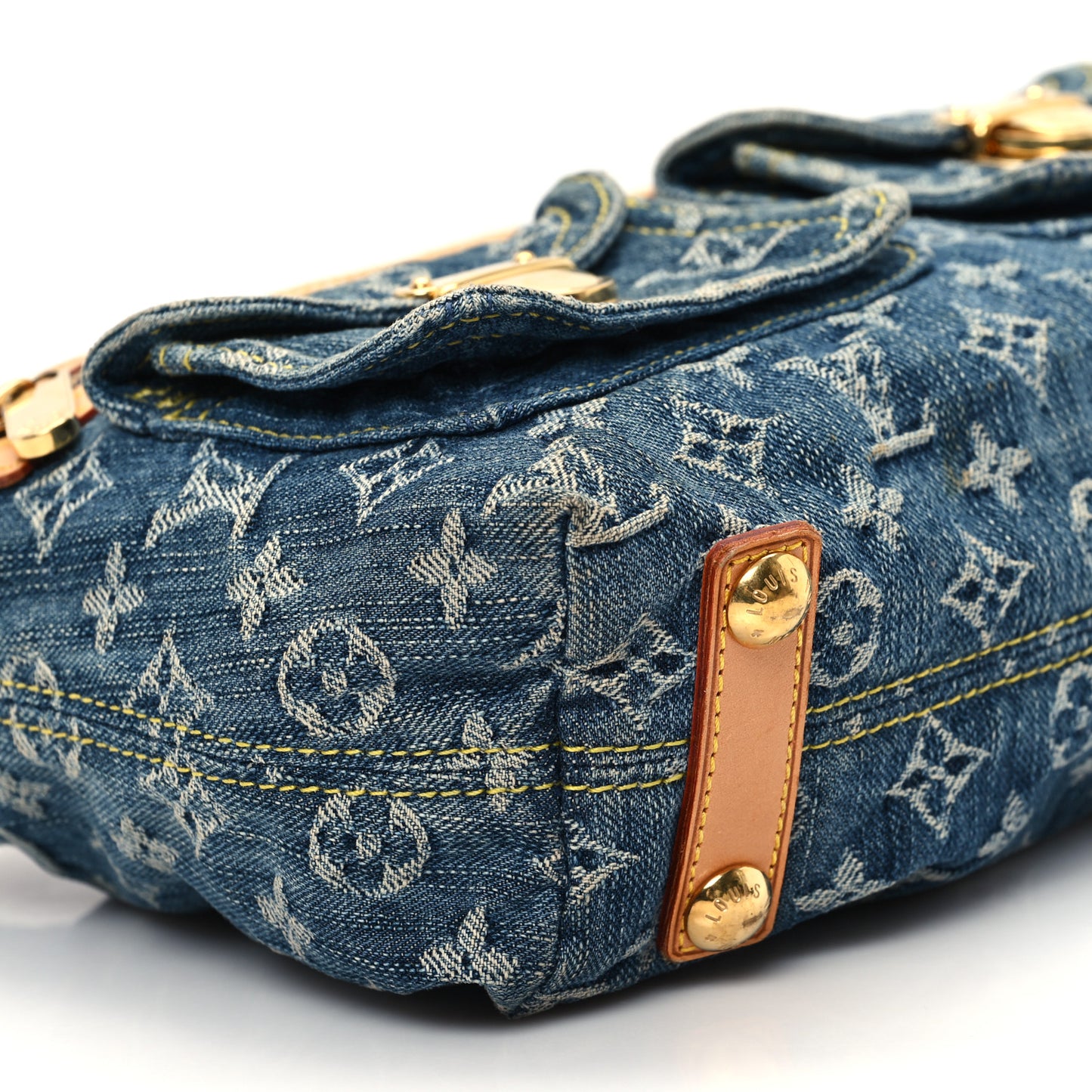 Monogram Denim Baggy PM Blue