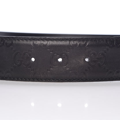 Gucci Guccissima Interlocking G Belt 75 30 Black 6 of 6