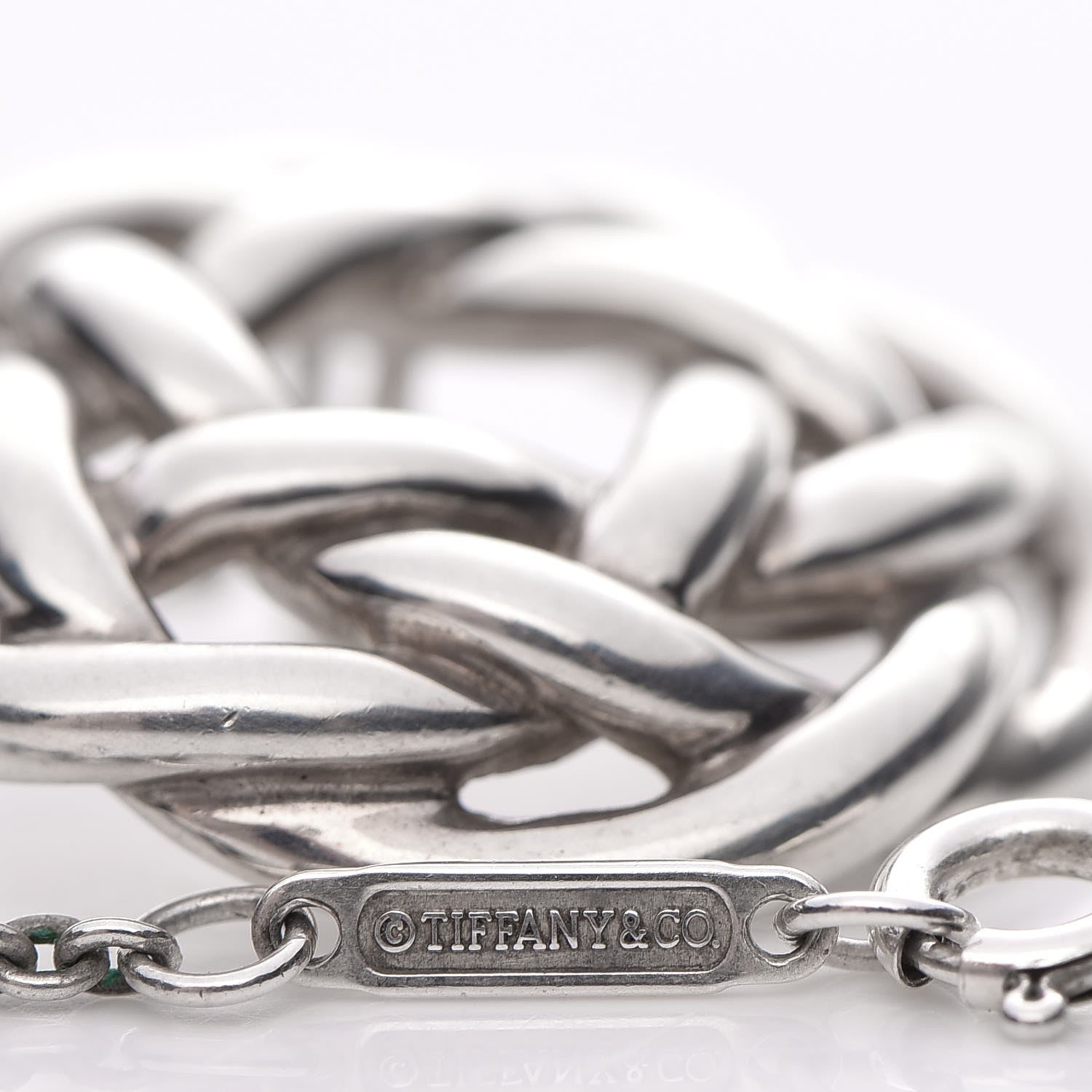 Tiffany Sterling Silver Love Knot Pendant Necklace 6 of 7