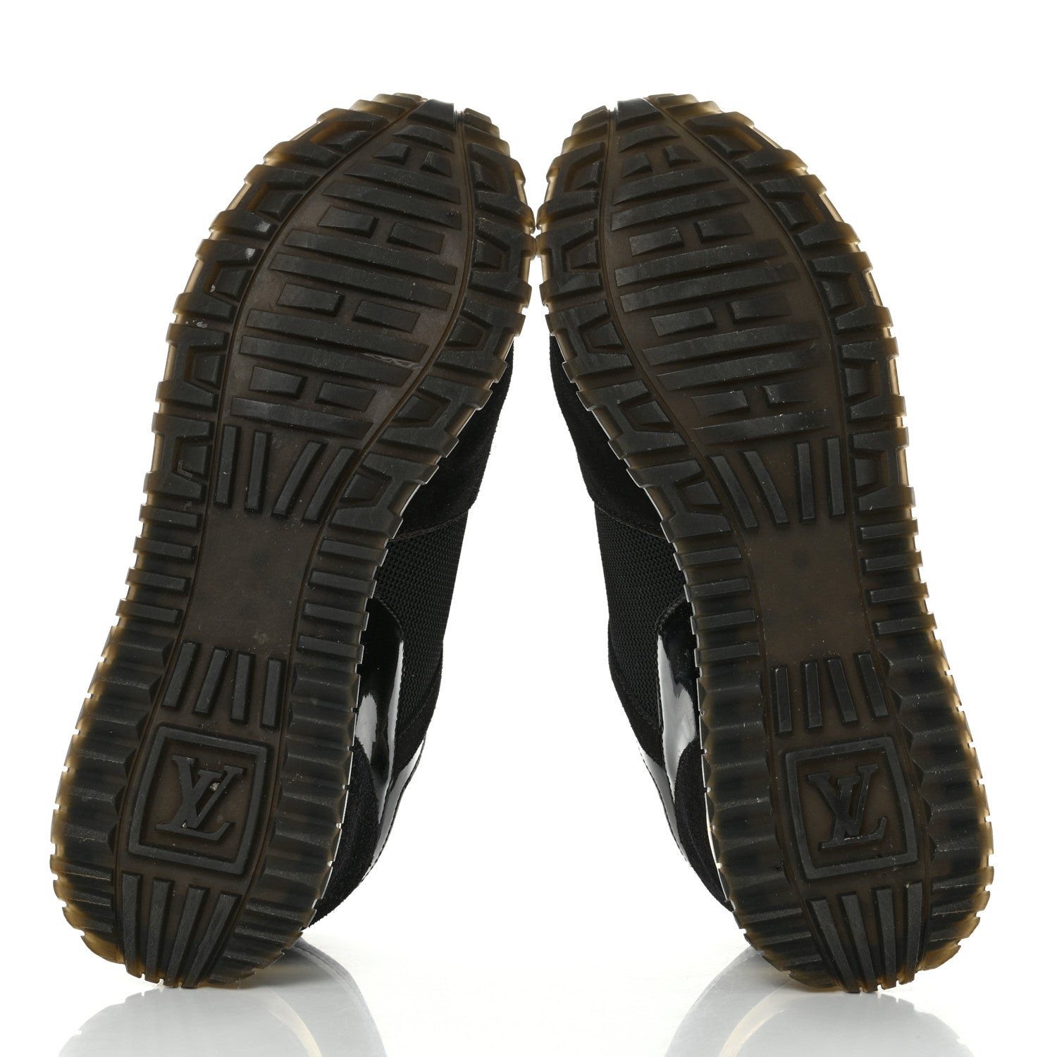 Louis Vuitton Suede Monogram Run Away Sneakers 37 Black 5 of 8
