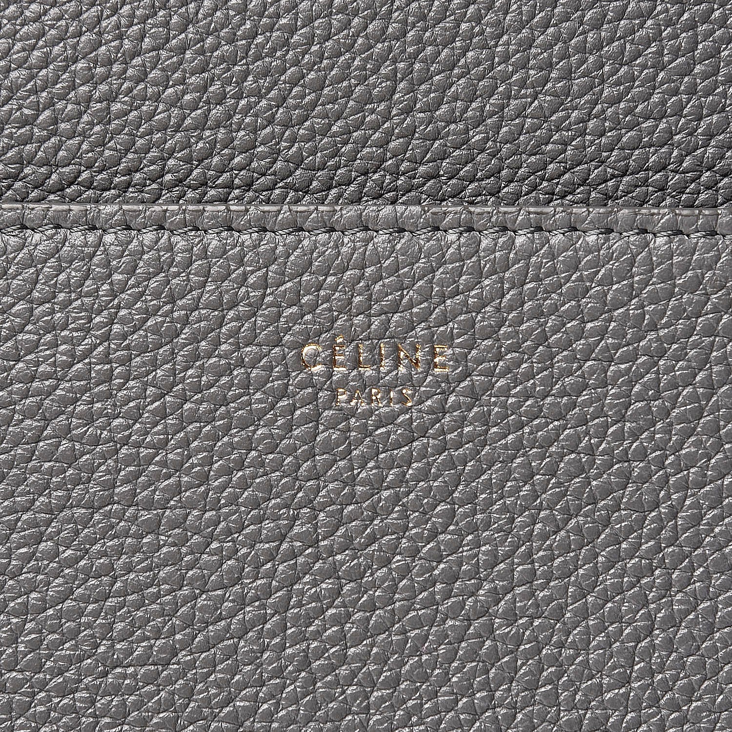 Celine Soft Grained Calfskin Sangle Bucket Bag Storm 6 of 23