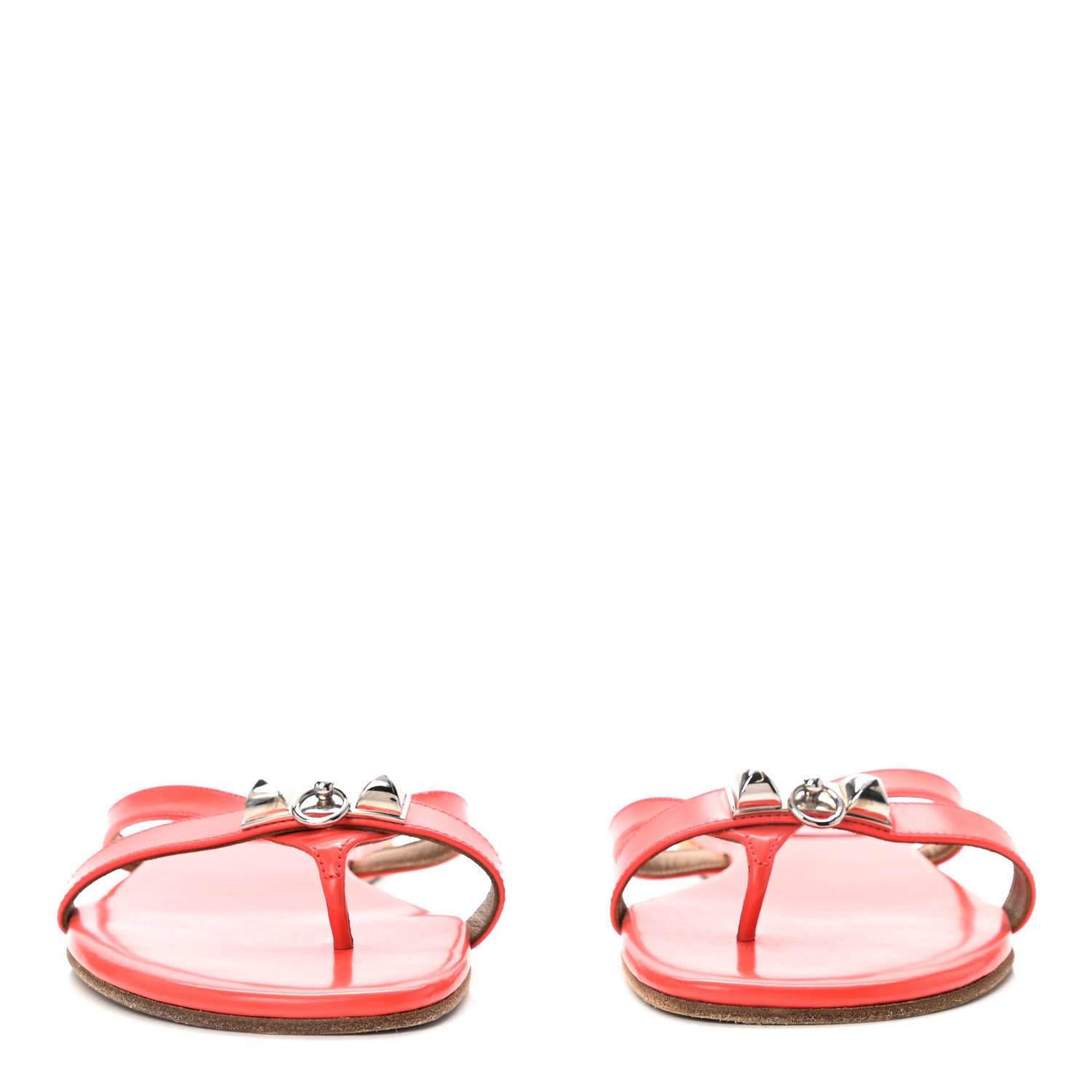 Hermes Nappa Calfskin Corfou Sandals 35.5 2 of 9