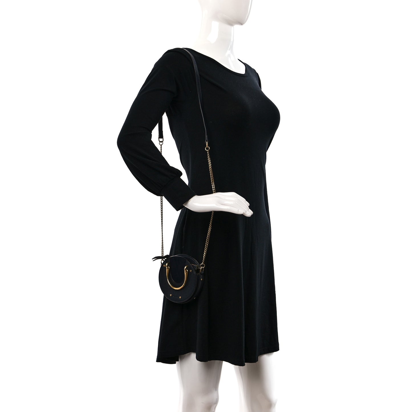 Calfskin Small Pixie Bag Black