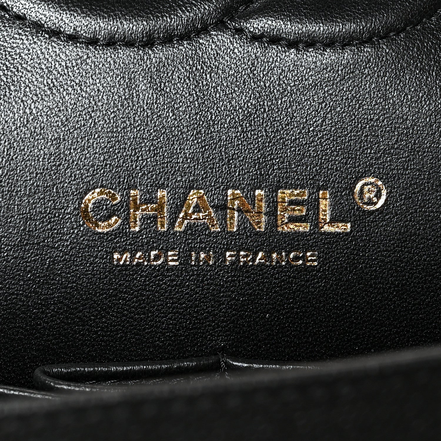 Chanel Caviar Chevron Quilted Medium Double Flap Black 6 of 11