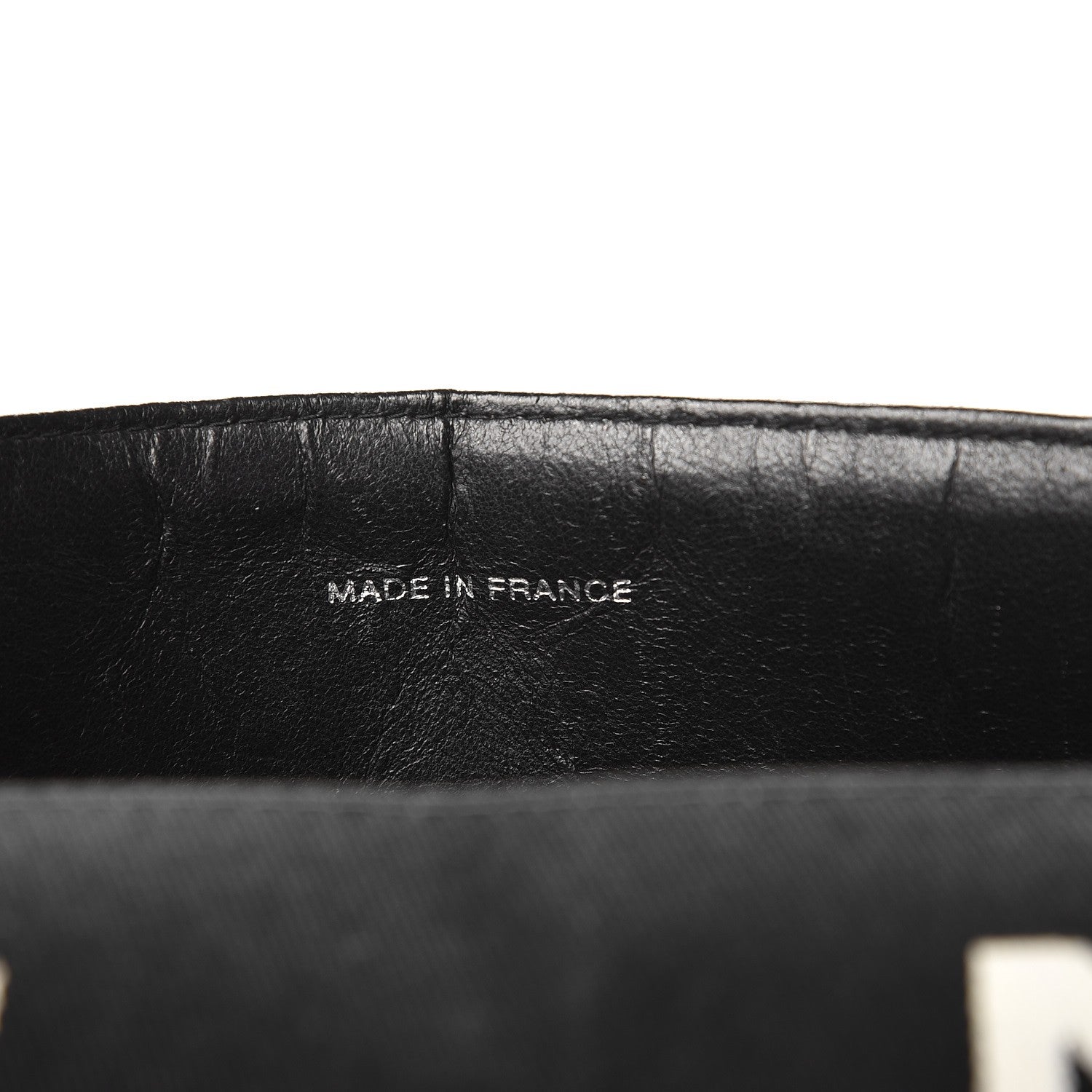 Chanel Canvas Quilted Letter Printed Flap Black 8 of 11