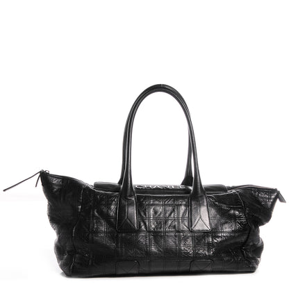 Chanel Lambskin Square Stitched Lax Tote Black 1 of 7