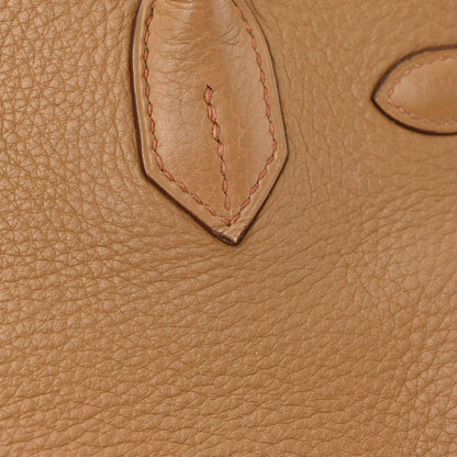 Hermes Taurillon Clemence Birkin 30 Biscuit 15 of 16