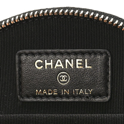 Chanel Caviar Quilted Round Handle With Care Vanity With Chain Black 6 of 10