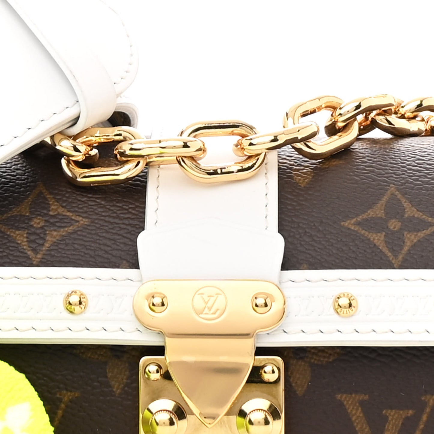 Monogram LV Match Papillon Trunk White