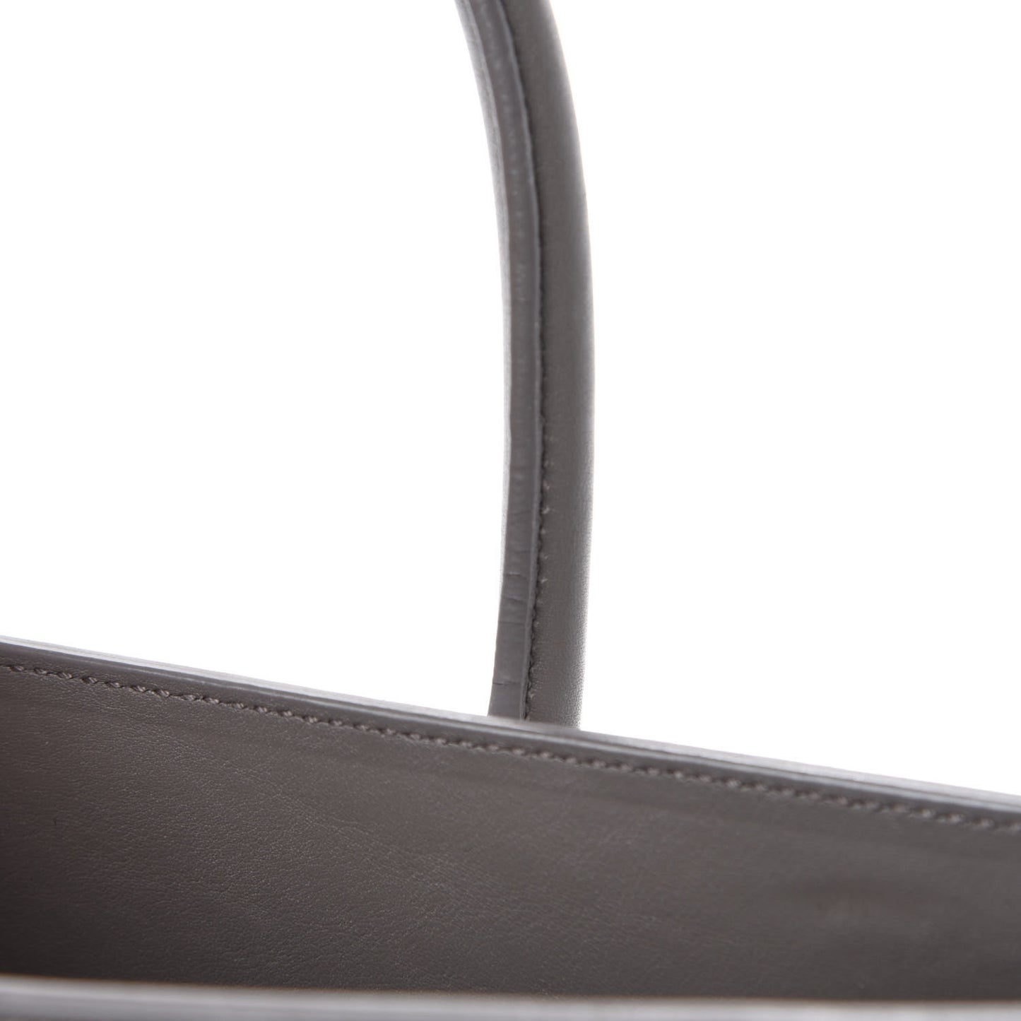 Grained Calfskin Baby Sac de Jour Fog