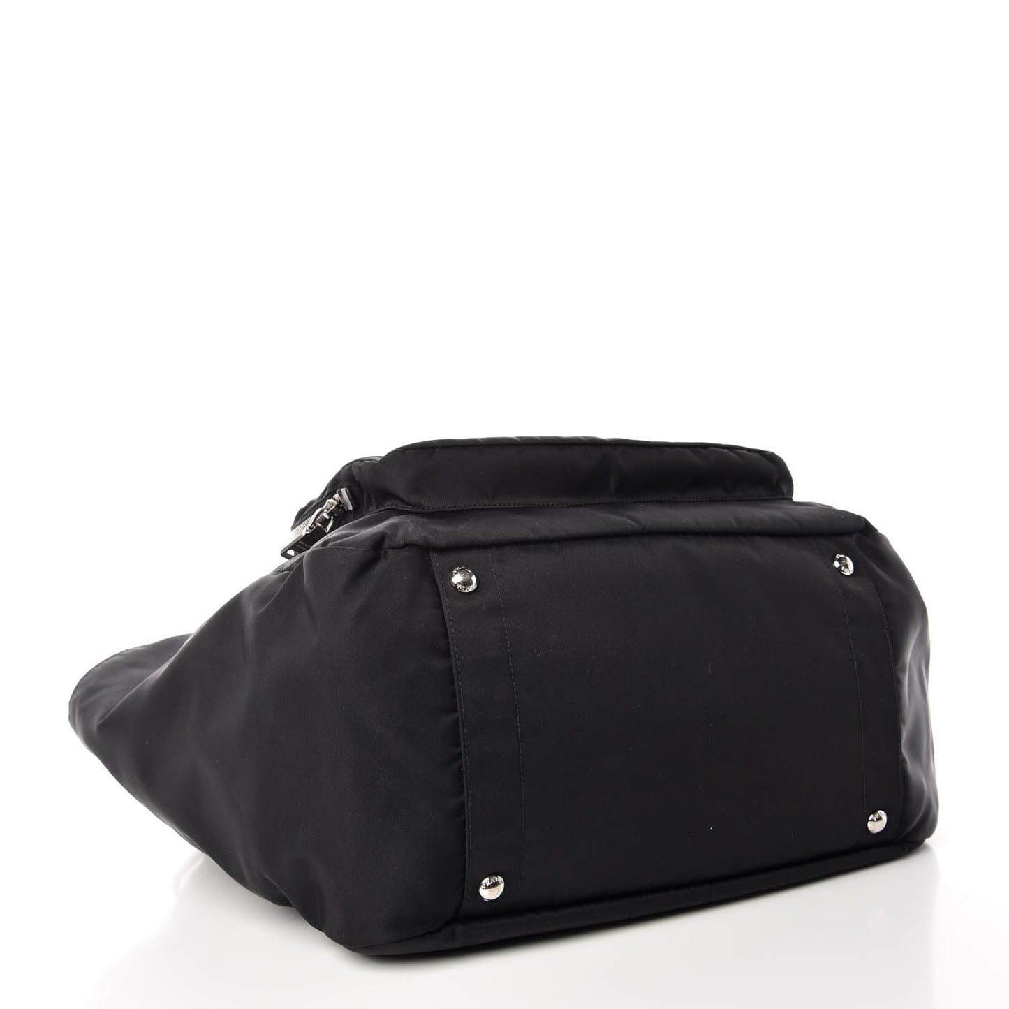 Tessuto Nylon Vela Diaper Bag Black