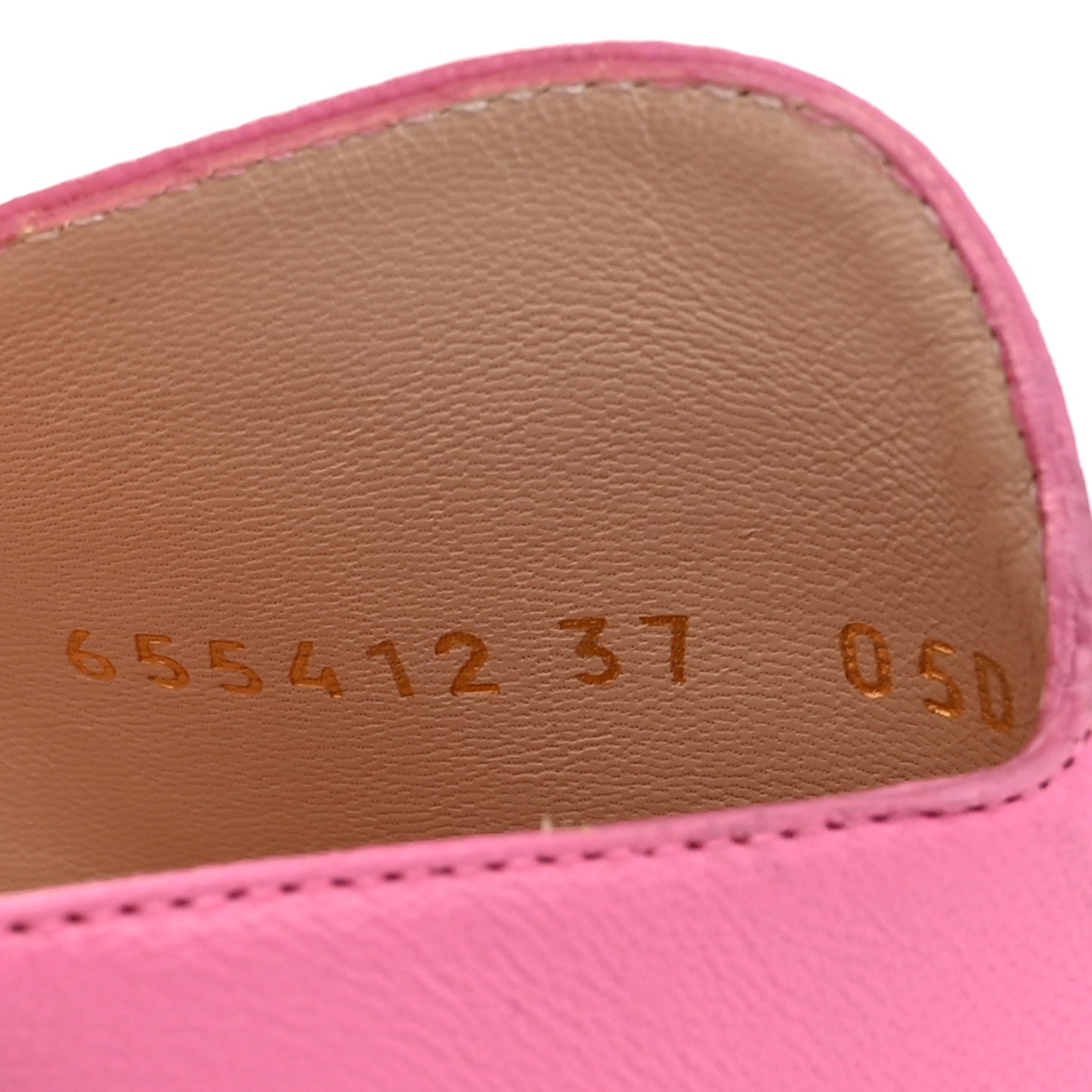 Nappa Horsebit 75mm Slide Sandals 37 Pink