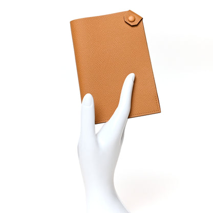 Hermes Epsom Tarmac PM Passport Holder Sesame 2 of 9