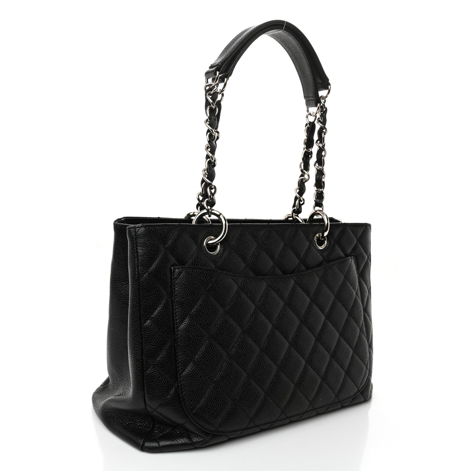 Chanel Caviar Quilted Grand Shopping Tote GST Black 3 of 10