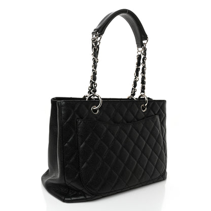 Chanel Caviar Quilted Grand Shopping Tote GST Black 3 of 10