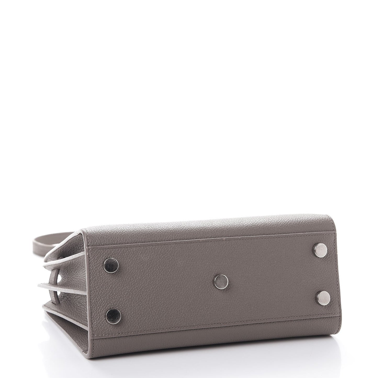 Grained Calfskin Nano Sac De Jour Fog