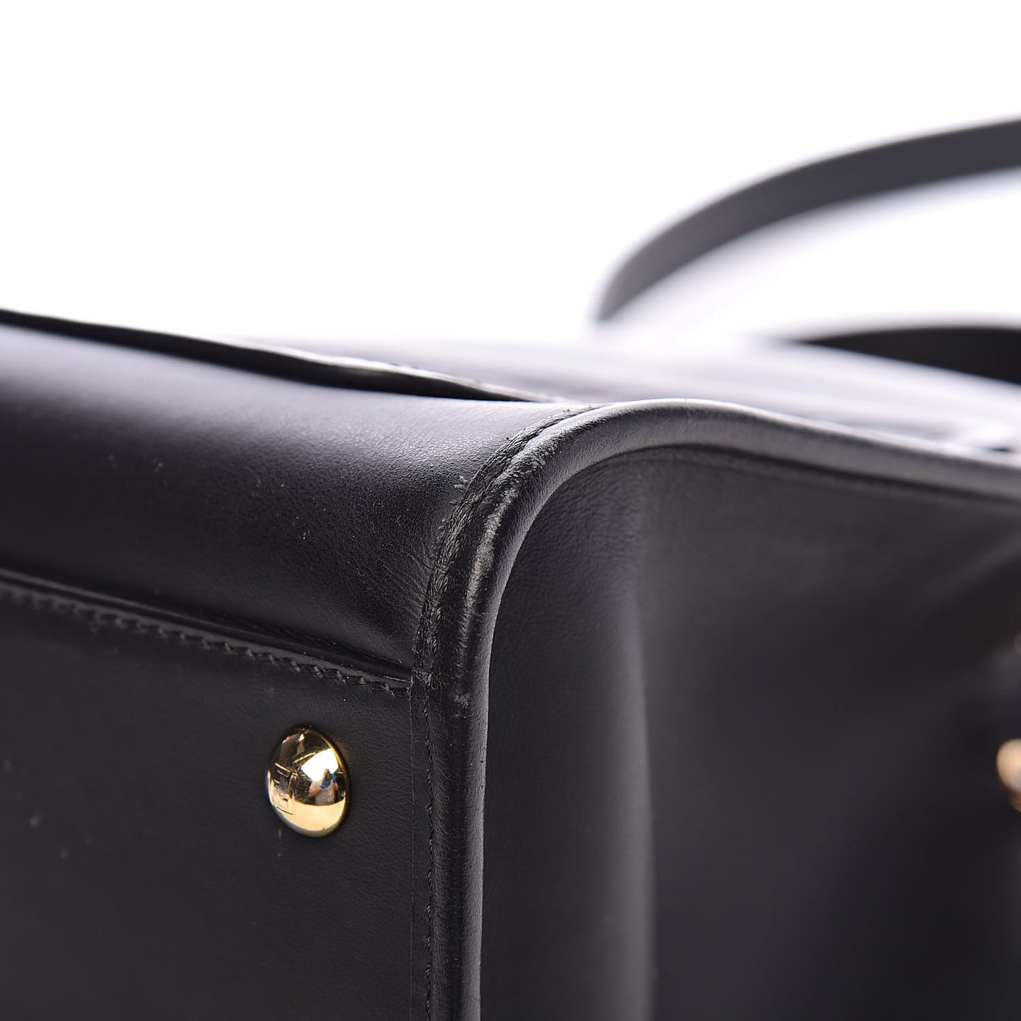 Vitello Century F is Fendi FF 1974 Embossed Small Runaway Satchel Black Maya