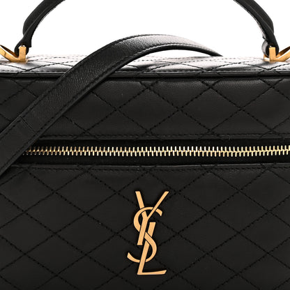 Saint Laurent Lambskin Quilted Mini Gaby Vanity Case Black 8 of 12