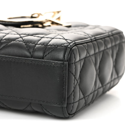 Christian Dior Lambskin Cannage Medium Lady D-Joy Black 9 of 9