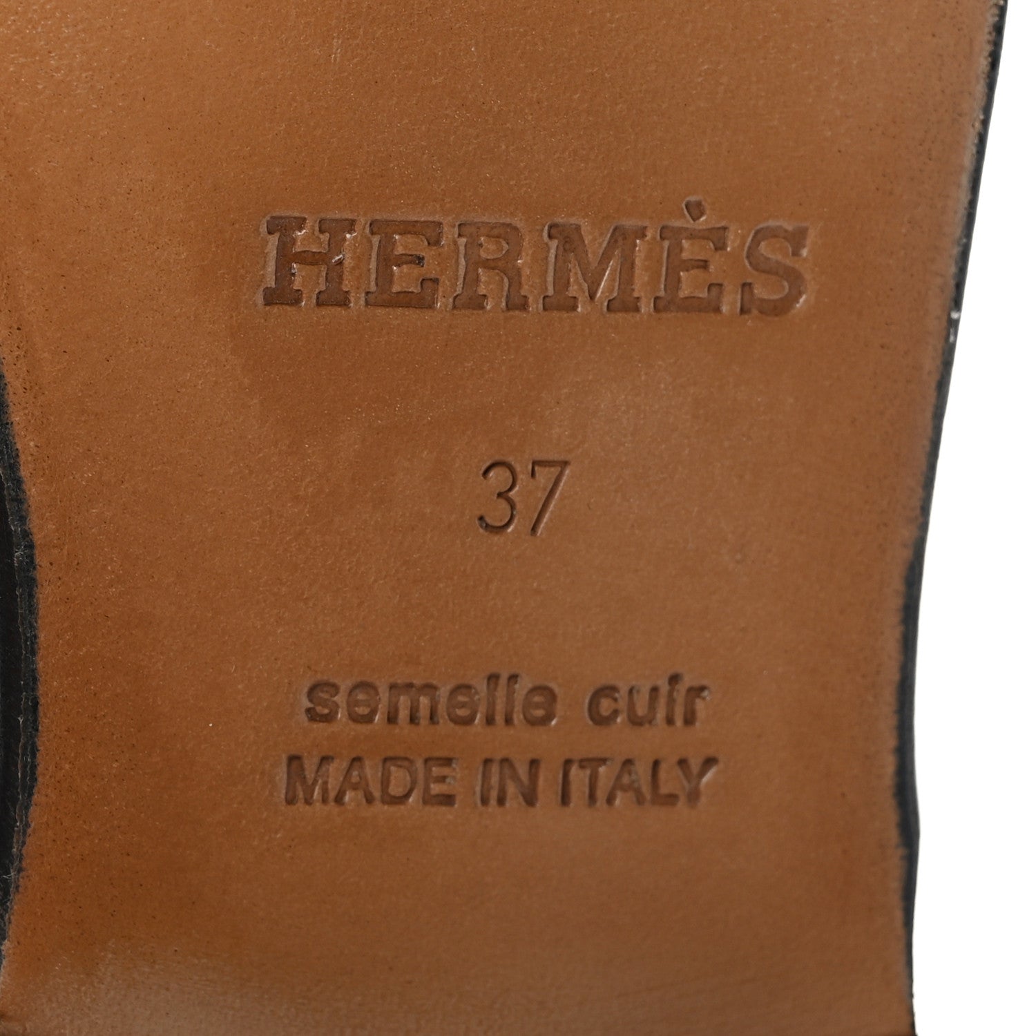 Hermes Calfskin Womens Kennedy Loafers 37 Naturel 8 of 10
