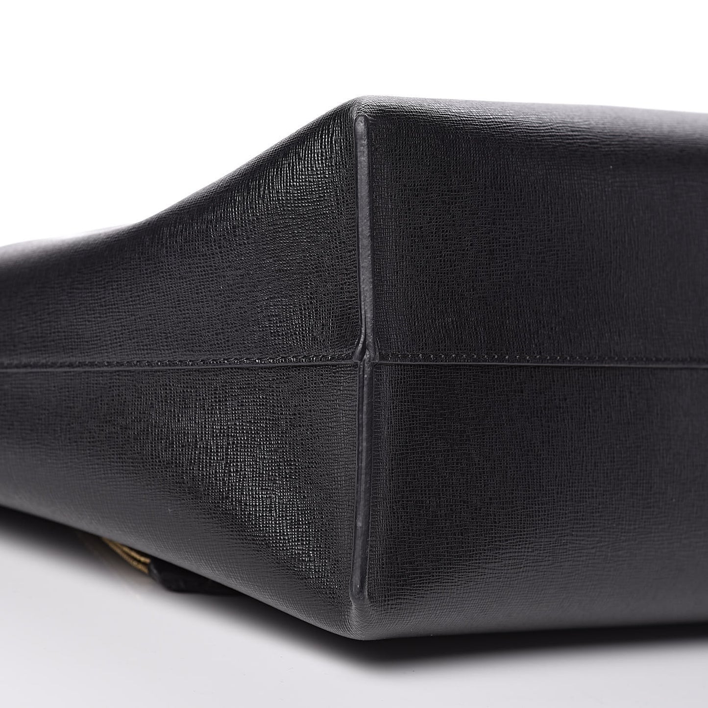 Grained Calfskin Palazzo Medusa Tote Black