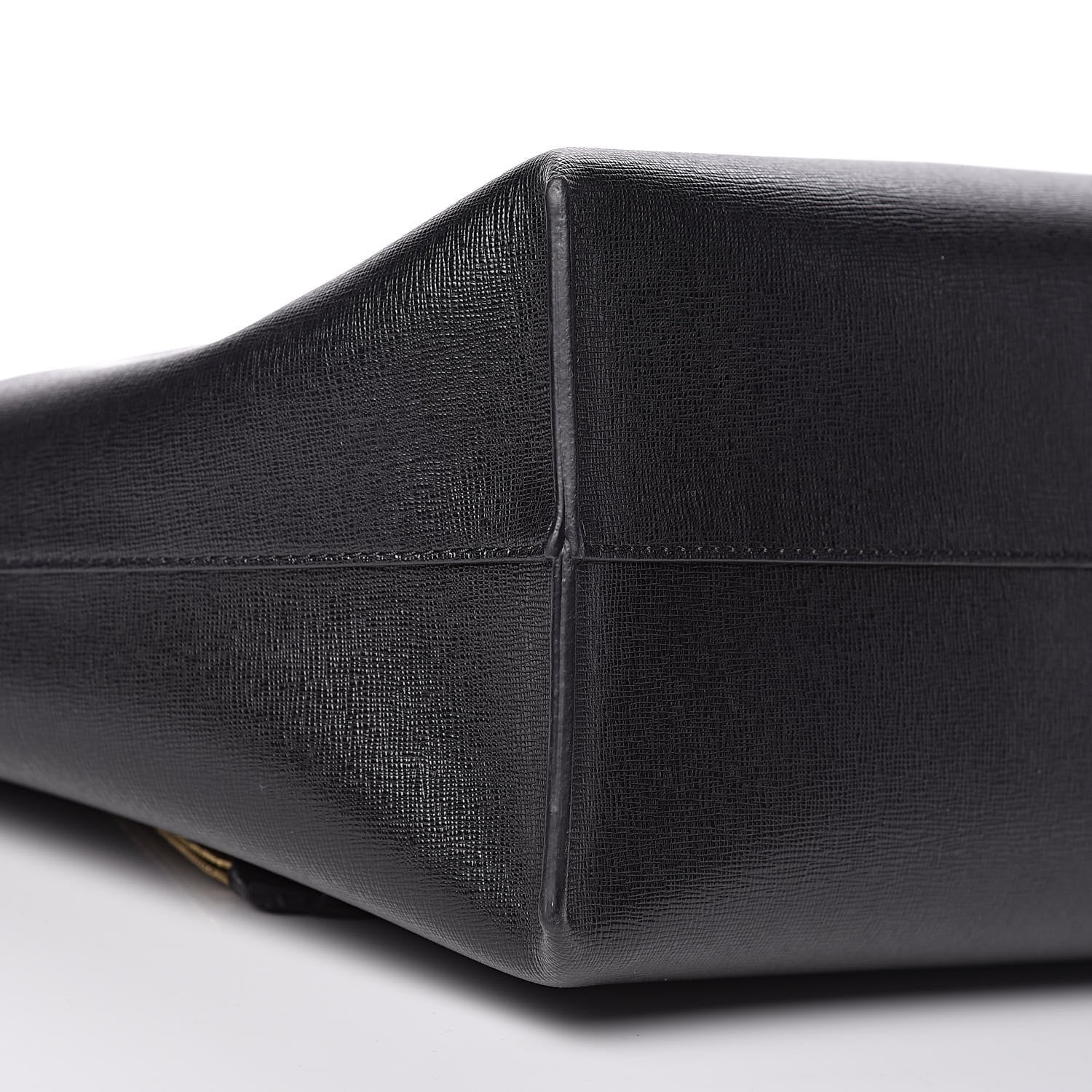 Versace Grained Calfskin Palazzo Medusa Tote Black 8 of 10