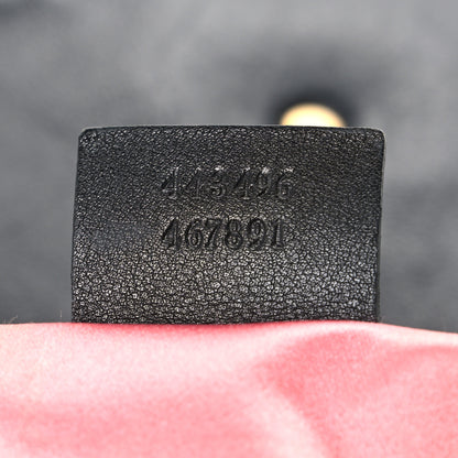 Gucci Velvet Matelasse Medium GG Marmont Shoulder Bag Black 6 of 10