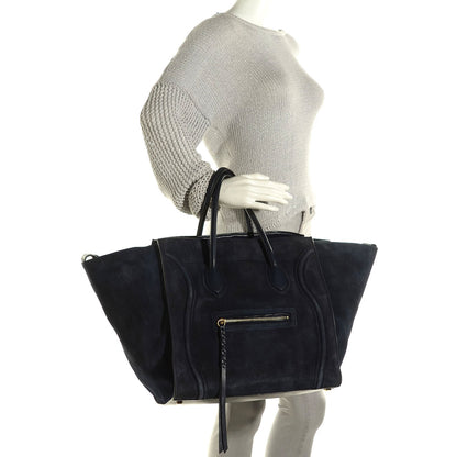 Celine Suede Large Phantom Luggage Midnight 2 of 7