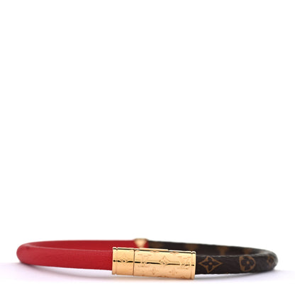 Louis Vuitton Monogram Daily Confidential Bracelet 17 Red 1 of 5